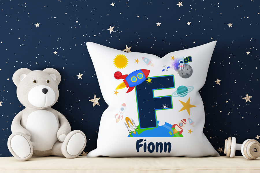 Personalised Childrens Space pillow