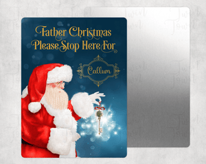 Father Christmas/Santa please stop here sign - Twin Town Crafts