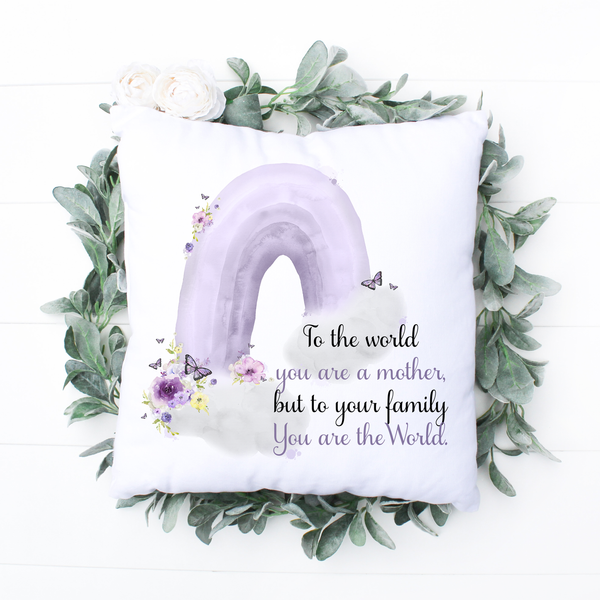 Mother Purple Butterfly pillow cushion Mothers Day