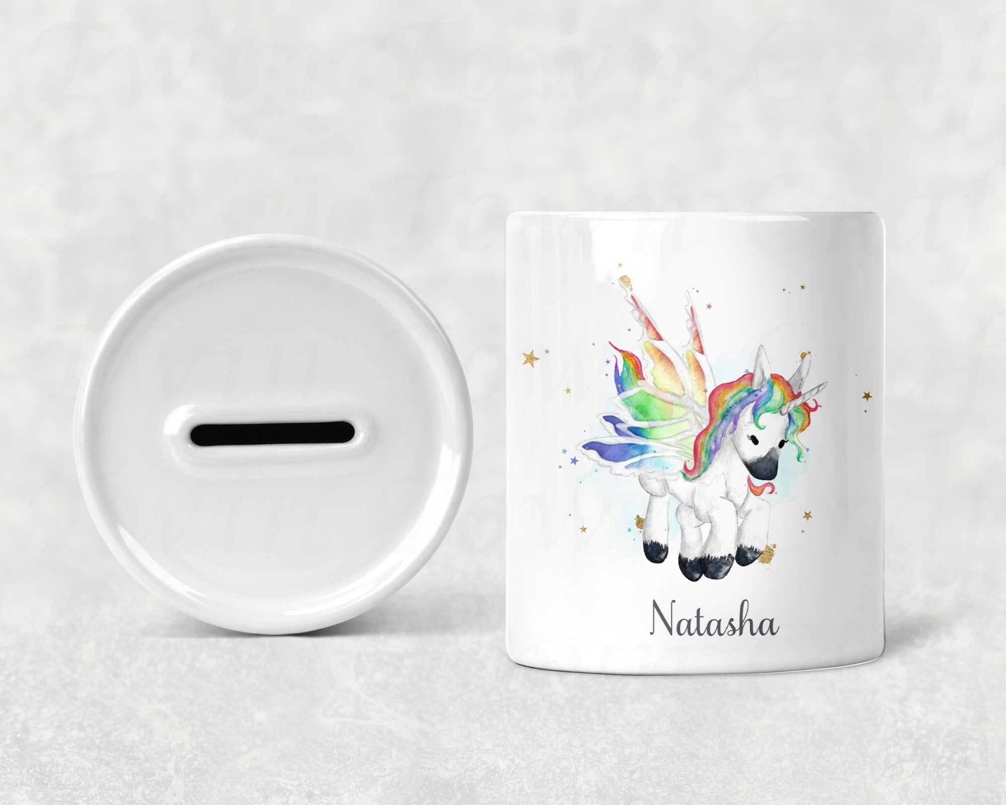 Personalised Unicorn Money Box Bespoke Gifts